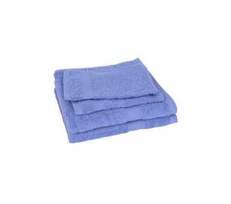 Lot De Serviettes Gants Elegance Bleu Serviette Drap De Bain But