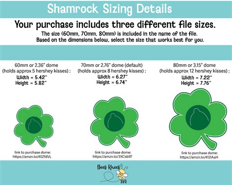 Shamrock St Patricks Day Dome Candy Holder Svg File Bees Knees Svg