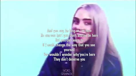 Billie Eilish Everything I Wanted Lyrics Youtube