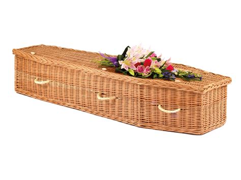 Traditional Shape Willow Coffin Natural Buff Hcr Caskets Coffins