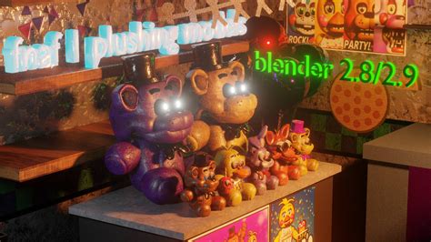 Plushies Fnaf Blender 2 8 2 9 Release By Mahyarmovie On Deviantart