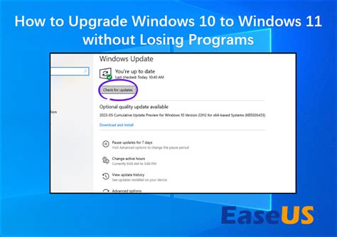 How To Upgrade Windows 10 To Windows 11 Without Losing Programs