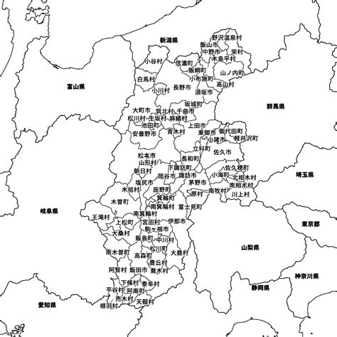 長野県の地図 Map It マップ・イット