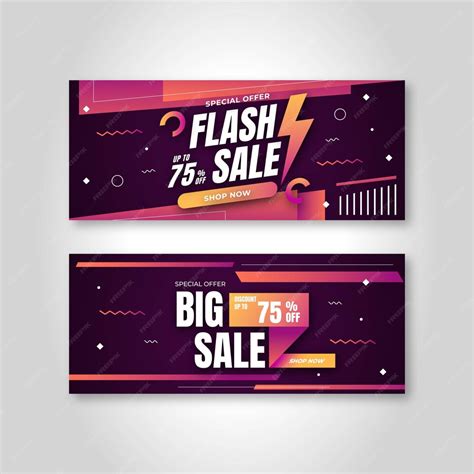 Premium Vector Flash Sale Banner Business Promotion Template Design