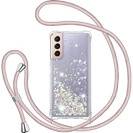 Glitter Liquide Collier Coque Pour Samsung Galaxy S21 Ultra 5G Glitter