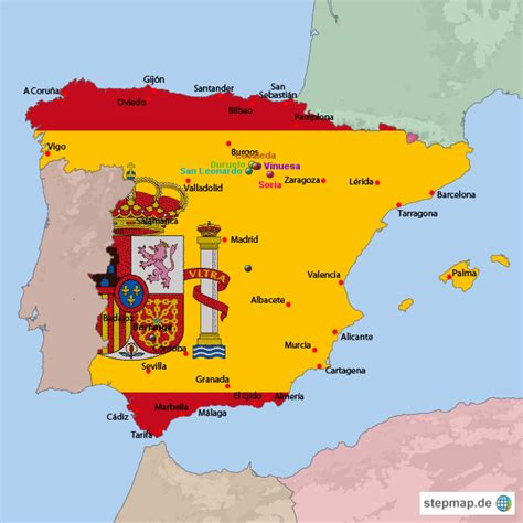 Stepmap Espana Landkarte Für Spanien