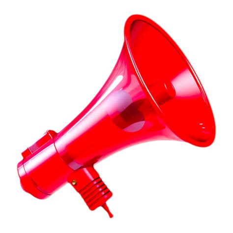 mégaphone rouge clipart génératif ai 27156530 PNG