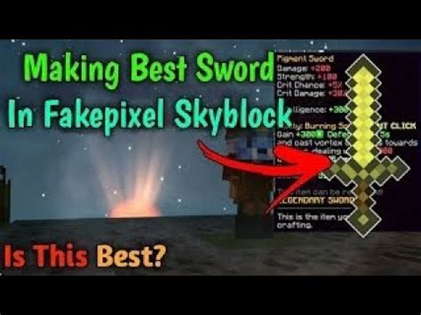 Making Best Sword In Fakepixel Skyblock Pigman Sword Fakepixel