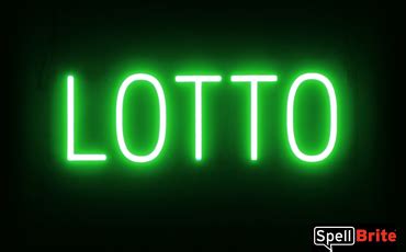 Lotto Sign | SpellBrite Neon LED Lotto Signs For Business