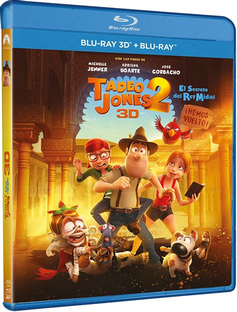 Tadeo Jones 2 El Secreto Del Rey Midas Blu Ray 3d