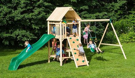 Play A Round Lookout Swing Set And Playset Is Splinter Free Chemical