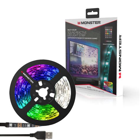 Sound Reactive Ft Multi Color Led Light Strip Remote Control