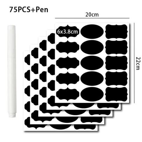 Gommette d étiquettes de tableau noir étiquette d organisateur pour