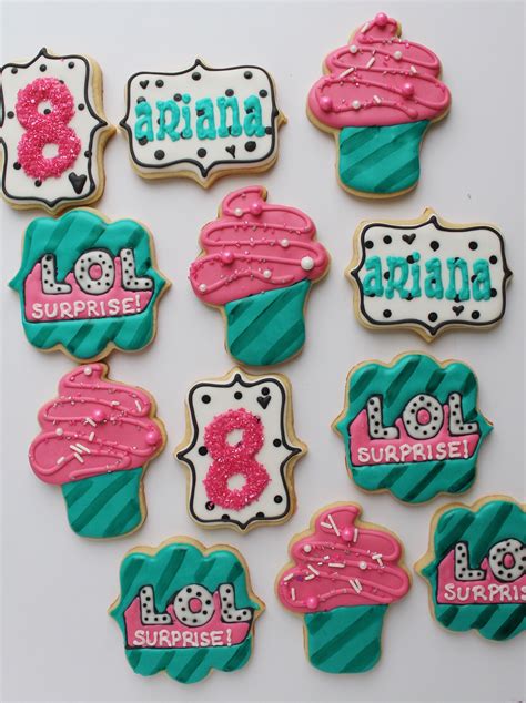 Lol Surprise Doll Cookie Set For Birthday Lolsurprise Loldolls Cookieset Surprise Cookie