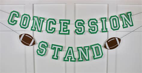 Concession Stand Banner-football - Etsy