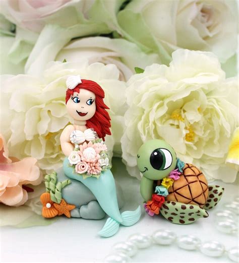 Mermaid Wedding Cake Topper Unique Wedding Cake Topper Sea - Etsy