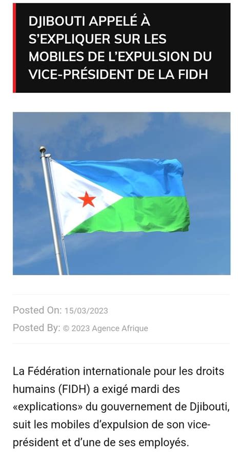 Alexis Mohamed on Twitter Djibouti est un état souverain et qui n a à