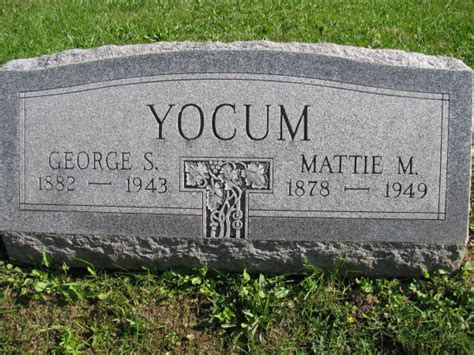 Martha Matilda Mattie Ginithan Yocum M Morial Find A Grave