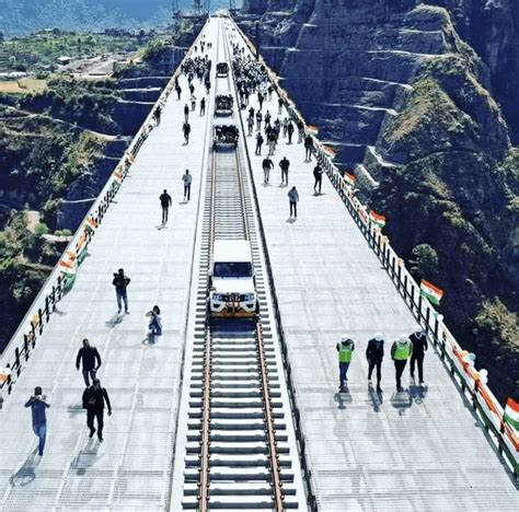 Chenab Bridge Worlds Highest Railway Bridge Srinagar R