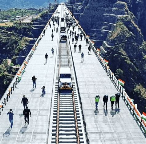 Chenab Bridge, World's Highest Railway Bridge, Srinagar. : r/IncredibleIndia