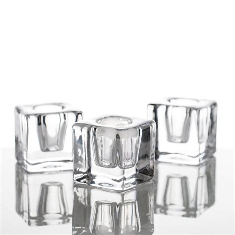 Richland Square Glass Taper Candle Holder 16 Set Of 6 Quick Candles