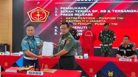 Update Dugaan Suap Di Basarnas Puspom Tni Serahkan Berkas Dan Barang