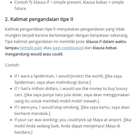 Kalimat Pengandaian Dalam Bahasa Inggris