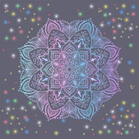 Mandala Disegno A Mano Libera Illustrazione Di Vettore Pendenza