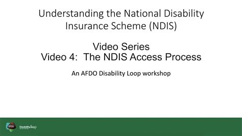 Video 4 The Ndis Access Process Understanding The Ndis Workshop Video