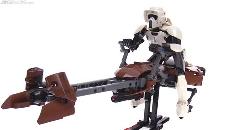 LEGO Star Wars Large Scale Scout Trooper Speeder Bike Review 75532