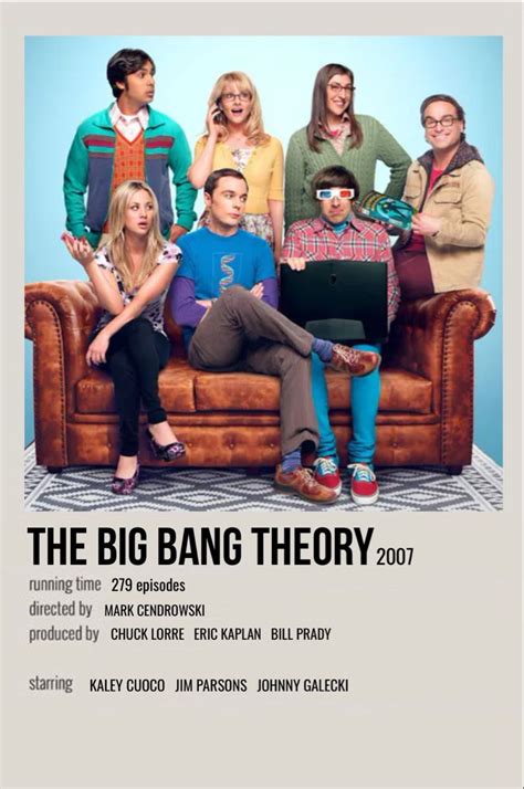 Minimal Polaroid Tv Show Poster For The Big Bang Theory Big Bang Theory Series The Big Theory