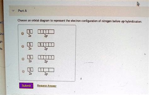 Solved Pant A Choose An Orbital Diagram To Represent The Electron