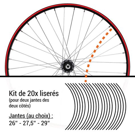 Kit Stickers Autocollants Liser S Jante V Lo Filets Pour Jantes De V Los