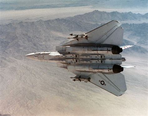 Underside View Of A Grumman F Tomcat Carrying Four Aim Phoenix