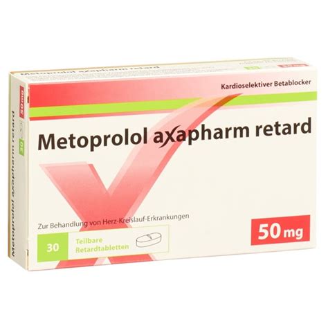 Metoprolol Axapharm Ret Tabl Mg Blist Stk Online Bestellen