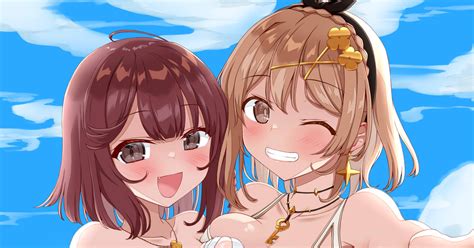 ソフィー・ノイエンミュラー 水着ソフィーちゃんと水着ライザ おでんのイラスト Pixiv