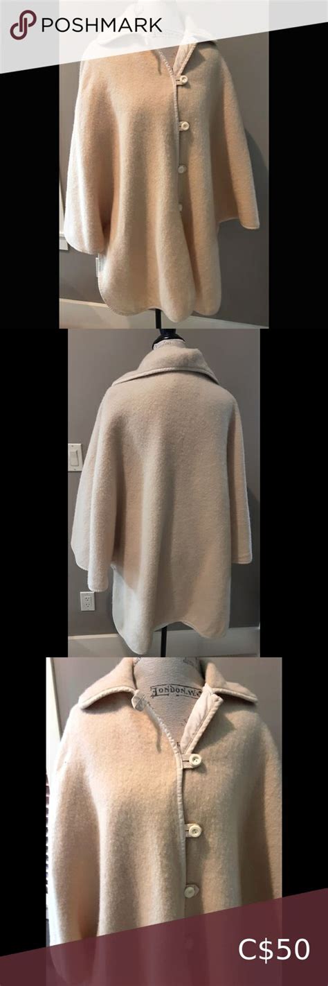 VINTAGE AROLA FINLAND CREAM WOOL CAPE | Clothes design, Fashion, Wool cape