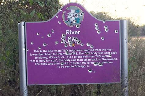 Emmett Till historic sign shot full of holes, being replaced - gulflive.com