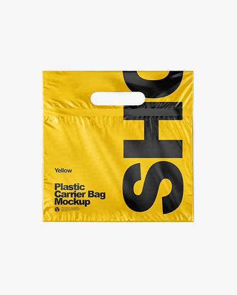 Matte Plastic Carrier Bag Mockup Mock Up Graphic Design Templates