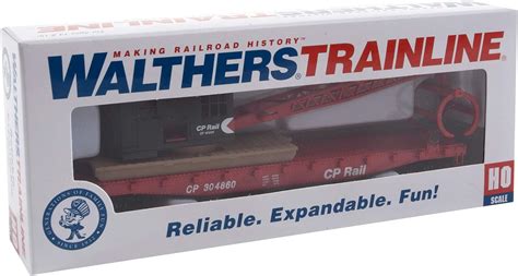 Buy Walthers Trainline HO Scale Model Flatcar With Logging Crane