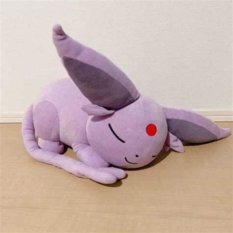 Pokemon Center Original Espeon Sleeping Suyasuya Big Plush Doll Toy