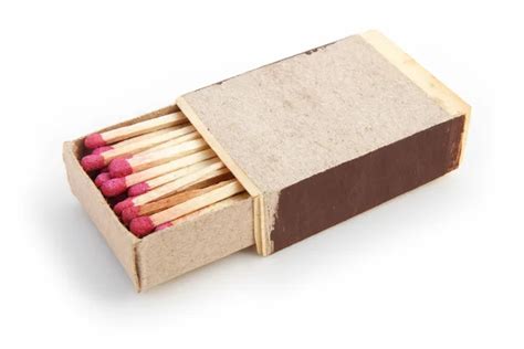 Matchbox With Match Sticks On White — Stock Photo © Freerlaw 18147839