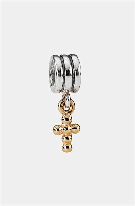 PANDORA Gold Cross Dangle Charm | Nordstrom