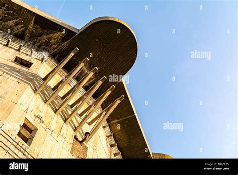 Old Third Reich Air Defence Tower Flakturm In The Augarten Park In