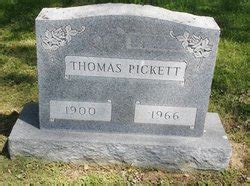 Thomas Pickett M Morial Find A Grave