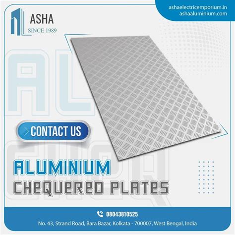 2 50MM ALUMINIUM CHEQUERED PLATE At Rs 350 Kg Aluminium Chequered