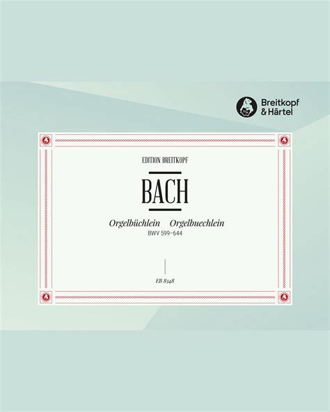 Orgelbüchlein BWV 599 644 Sheet Music by Johann Sebastian Bach nkoda