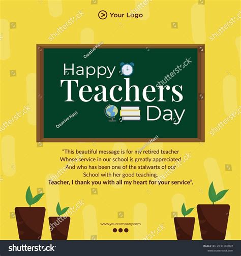 Happy Teachers Day Banner Design Template Stock Vector Royalty Free 2033145092 Shutterstock