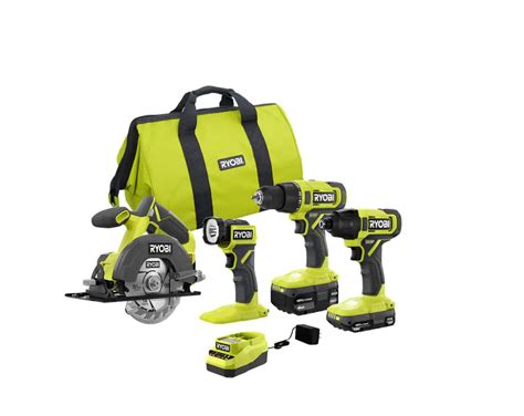 Ryobi Pcl K One V Cordless Tool Combo Kit With Ah Battery