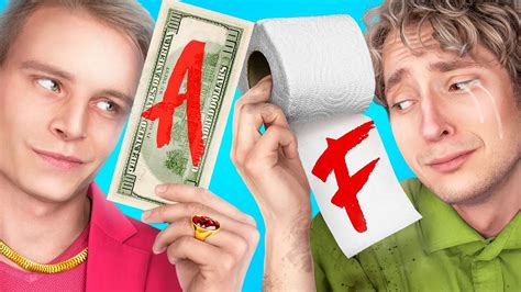 Rich Student Vs Poor Student Youtube